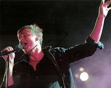 Tom Chaplin Lead singer of Keane 10x8 Signed at the Wentworth Golf Club PGA Pro AM on the 21st May