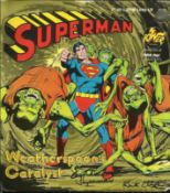 Kirk Alyn 7"" Superman story record from 19795 autographed on the front by Kirk Alyn (1910-1999)