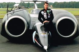 Andy Green Land Speed Record Holder Signed 12 X 8 photo. Good condition