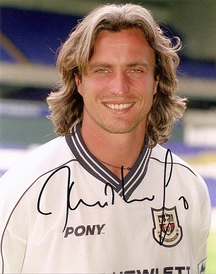 David Ginola 10x8 Signed at the Wentworth Golf Club PGA Pro AM on the 21st May 2014. Good Condition