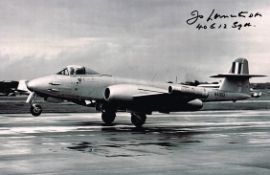 Jo Lancaster Meteor Test Pilot Signed 12 X 8 photo. Good condition
