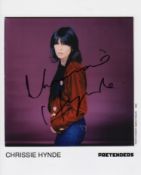 Chrissie Hynde The Pretenders Signed 10 X 8 photo. Good condition