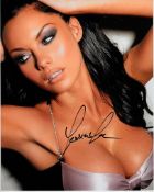 Jessica Jane Clement 8x10 colour Photo of Jessica Jane, Looking Sexy, and Signed by Her near Her
