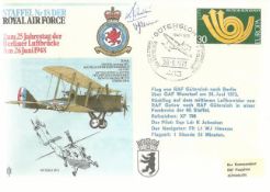 RAF Squadrons collection of 50 covers in superb Blue cover album with slipcase. Each cover depicts