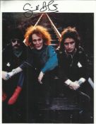 Ginger Baker signed 12 x 8 colour photo of the music band Cream Good condition