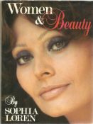 Sophia Loren signed and dedicated hardback book Women & Beauty. Good condition