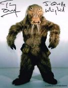 Tim Dry Star Wars J`qquille Signed 10 X 8 Photo. Good Condition