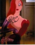 Kathleen Turner 8x10 colour Photo of Kathleen as Jessica Rabbit from Roger Rabbit Movie, Signed by