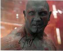 Dave Bautista 10x8 colour Photo Of Dave As Drax From Guardians Of The Galaxy, Signed By Him At