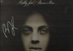 Music signed Albums three 33 rpm albums with records signed by Billy Joel Piano Man, Testament New