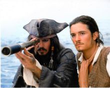 Orlando Bloom 10x8 colour Photo of Orlando from Pirates of the Caribbean, Signed by Him in London,
