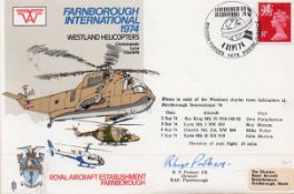 Farnborough International 1974 FDC signed by R P PROBERT CB Director RAE Farnborough. Very Rare