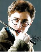 Daniel Radcliffe 8x10 colour photo of Daniel as Harry Potter, signed by him in theatre on Broadway,