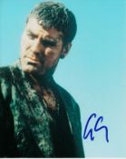 George Clooney 8x10 colour Photo of George from Dusk Till Dawn, Signed by Him in Blue. Good