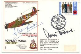 Douglas Bader & Adolf Galland signed RAF Uxbridge signed Gen Adolf Galland KC with Diamonds and Grp