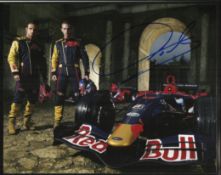 Vitantonio Liuzzi Formula One driver signed 10 x 8 Red Bull photo. Good condition