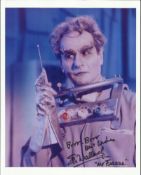 Eli Wallach 8x10 signed colour photo as ?Mr Freeze? from Batman. He has added ?Brrr Brrr? to his