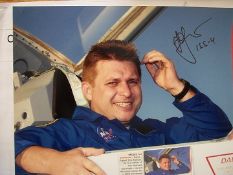 Yuri Onufrienko Russian Cosmonaut signed 10 x 8 colour photo in jet cockpit, veteran of 2 extended