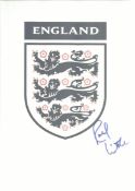 Ralf Little High quality colour 8x10 photograph of the England Three Lions crest signed by actor