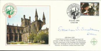 Dean of Chester Unusual 1992 Covercraft Chester Cathedral official cover signed by The Dean of
