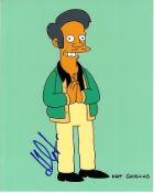 Hank Azaria 8x10 colour photo of hank as one of the characters from The Simpsons, signed by him in