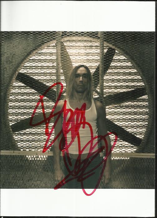 Iggy Pop signed 6 x 5 b/w photo. Good condition.