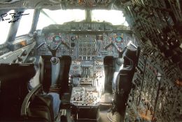 Concorde World Record: 8x12 inch photo, a view of Concorde`s cockpit, signed by Concorde pilot Neil