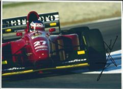 F1 Jean Alesi signed 12 x 8. Ferrari. Good condition