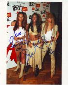 Girl band Mis-Teeq Excellent colour 8x10 portrait photo signed by all three members of the girl
