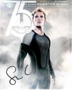 Sam Claflin 8x10 colour photo of Sam from the Hunger Games, signed by Sam at a London Hotel, 2014.