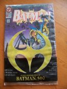 Batman Rare comics TWO UNSIGNED Batman #500 DC Comic Book Knightfall Sealed With original 14 x 29