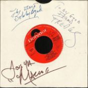 James Brown, Kenny Ball, Fozzy signed records. Three James Brown 45 RPM records signed World Part 1