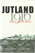 Henry Allingham Battle of Jutland WW1 veteran signed hardback book on Jutland Good condition