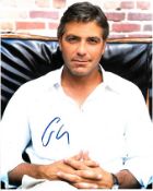 George Clooney 8x10 colour photo of George, signed by him in NYC. Good condition
