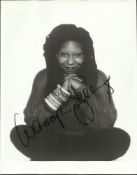 Whoopi Goldberg signed 10x8 b/w photo. Few marks on photo. Good condition