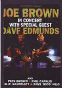Music signed collection of 10 cards, photos, promo flyers includes Joe Brown, Mari Wilson, Alvin