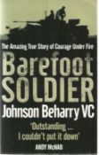 Johnson Beharry VC signed Barefoot Soldier paperback book. Victoria Cross awarded in 2004 in Iraq