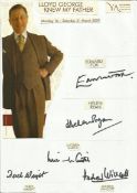 Lloyd George Knew my Father cast signed A4 white sheet with inset colour photos. Signed by  Edward