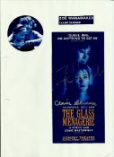 Zoe Wanamaker & Claire Skinner signed theatre flyer for the Glass Menagerie lightly fixed to A4