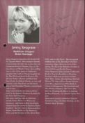 Jenny Seagrove signed A4 size theatre promo page as Madaleine Gevignel, nice inset photo image and