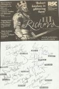 Cast of Richard III Robert  Lindsay,  Robert East, Dilys Hamlett, David Yelland, Victoria Davar,