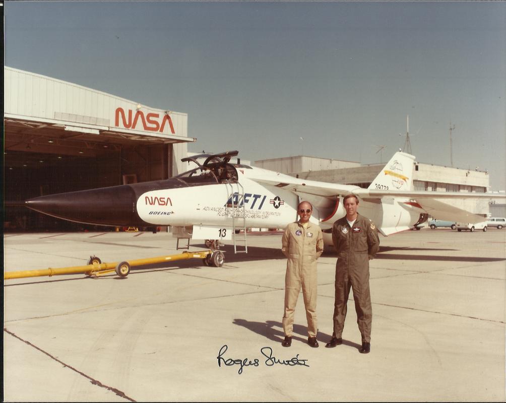 Rogers E. Smith, Colour 8x10 photo autographed by NASA test pilot  Rogers E. Smith, seen here