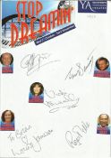 Stop Dreamin cast signed A4 white sheet with inset colour photos. Signed by Cliff Parisi, Trevor
