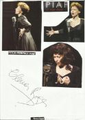 Elena Roger signed A4 page with photos from Piaf.