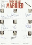 When we are Married cast signed A4 white sheet with inset colour photos. Signed by Rosemary Ashe,