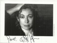 Alex Kingston signed 6x4 b/w photo.  Known for her roles as Dr Elizabeth Corday in ER and River