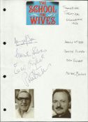 Cast of The School for Wives ? Henry McGee, Carmen Silvera, Eric Sykes and Peter Bowles on A4