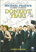 Donkeys Years theatre page signed by Mark Addy (Kenneth Snell), Samantha Bond (Lady Driver), James