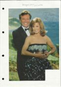 Stefanie Powers signed 8 x 6 colour magazine photo with Robert Wagner, to Brian.