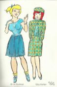 Millie the Model and Patsy Walker original drawings by Dick Ayers. A4 size. Good condition
